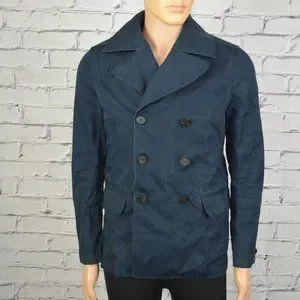 All Saints Jackets Coats Mens All Saints Cabanel Peacoat